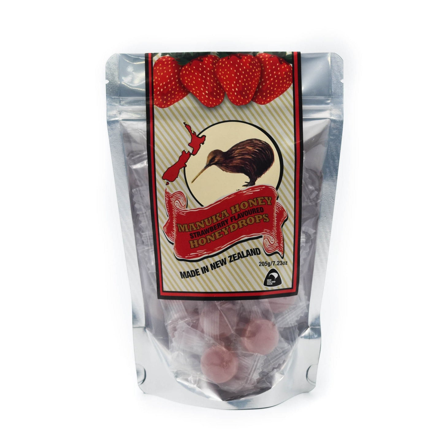 Mānuka Honey Drops Pouch - Strawberry